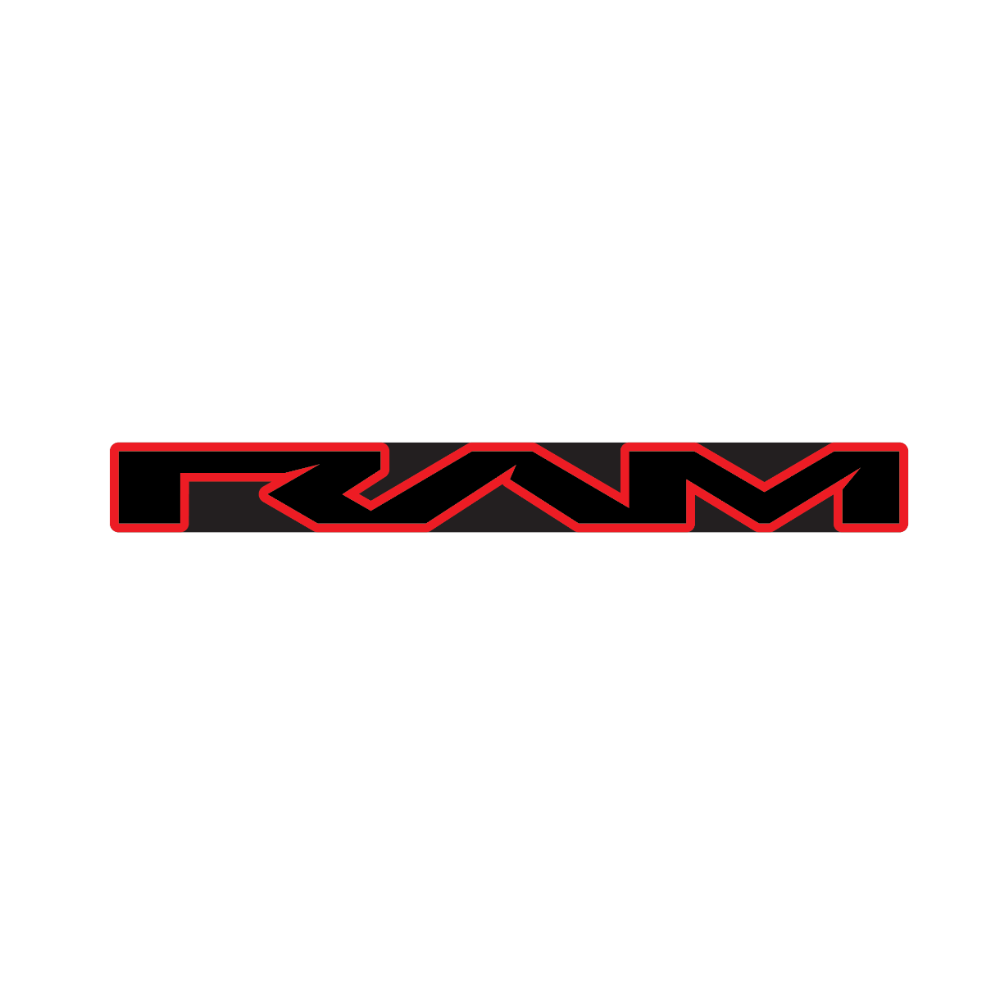 RAM 1500 TRX and RHO front grille badge replacement with premium aggressive styling