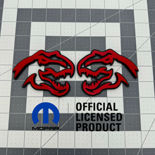 Load image into Gallery viewer, Ram TRX RHO T-Rex Head Badge 3.6x3.4in Pair