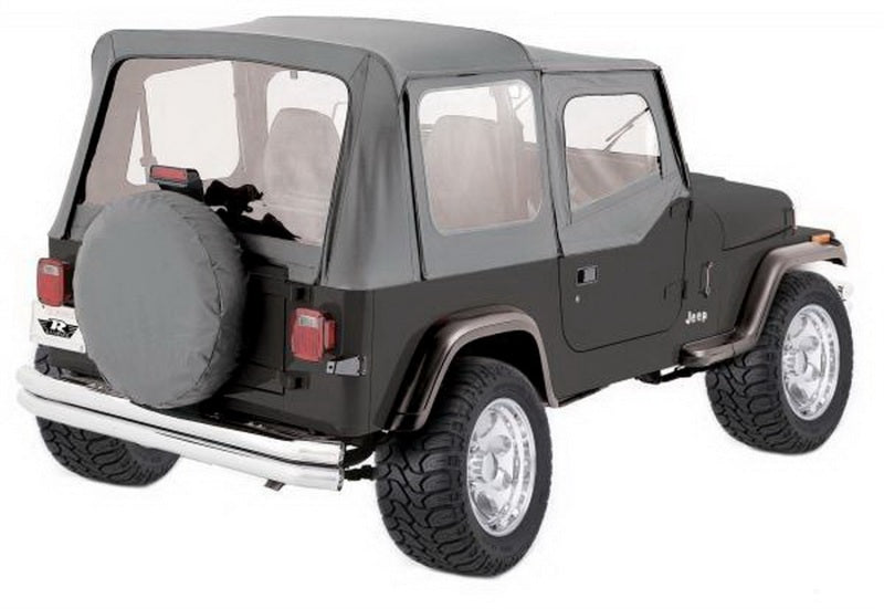 Rampage 1976-1983 Jeep CJ5 Complete Top - Grey Denim - Black Ops Auto Works