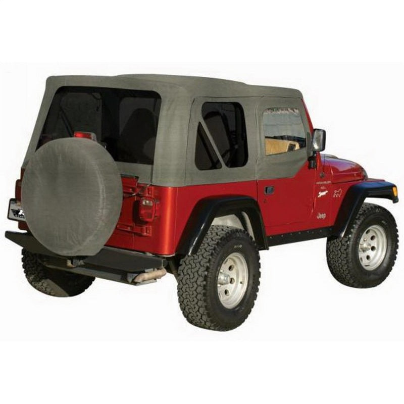 Rampage 1976-1983 Jeep CJ5 Complete Top - Grey Denim - Black Ops Auto Works