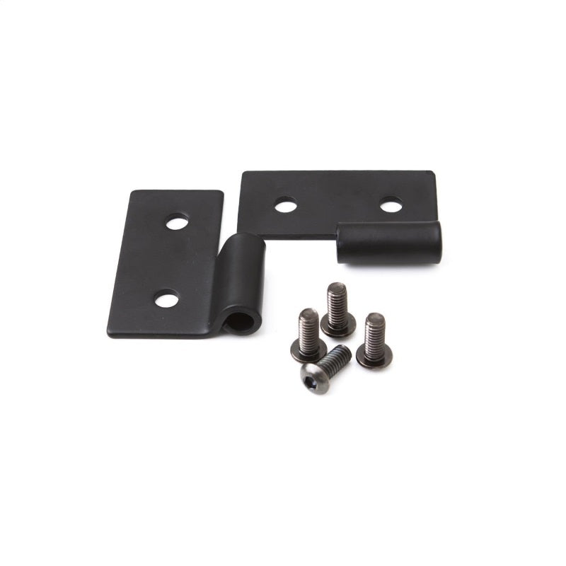 Rampage 1976-1983 Jeep CJ5 Lower Door Hinge Brackets - Black - Black Ops Auto Works