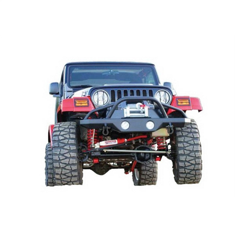 Rampage 1976-1983 Jeep CJ5 Recovery Bumper Front - Black - Black Ops Auto Works