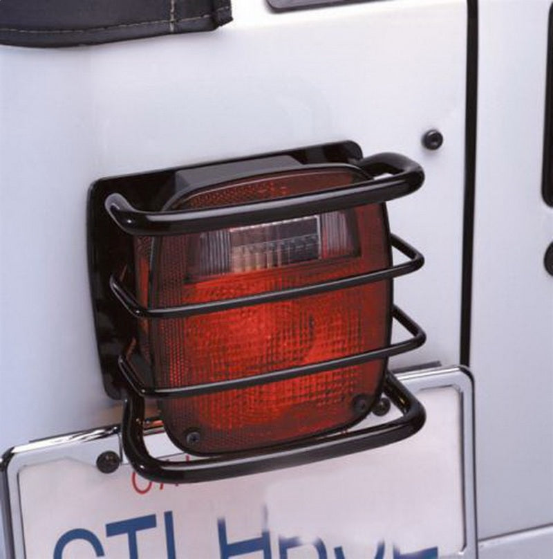 Rampage 1976-1983 Jeep CJ5 Taillight Euroguards - Black - Black Ops Auto Works