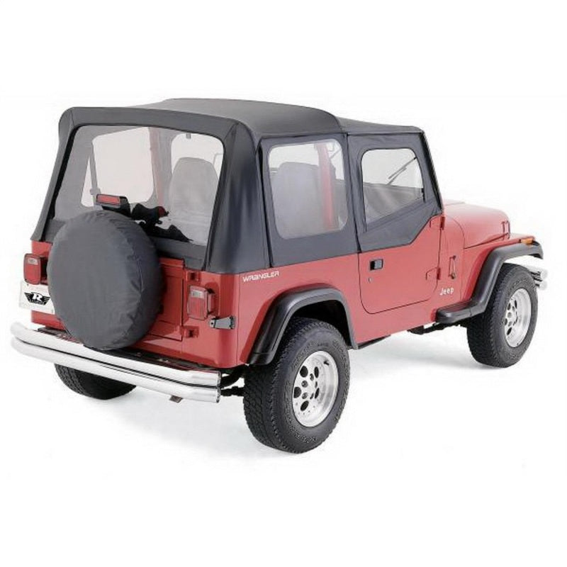 Rampage 1988-1995 Jeep Wrangler(YJ) OEM Replacement Top - Black Denim - Black Ops Auto Works