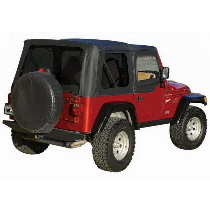 Rampage 1997-2006 Jeep Wrangler(TJ) OEM Replacement Top - Black Denim - Black Ops Auto Works