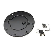 Load image into Gallery viewer, Rampage 2007-2018 Jeep Wrangler(JK) Billet Style Gas Cover - Black - Black Ops Auto Works