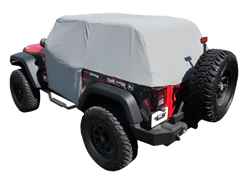 Rampage 2007-2018 Jeep Wrangler(JK) Cab Cover With Door Flaps - Grey - Black Ops Auto Works