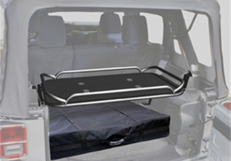 Rampage 2007-2018 Jeep Wrangler(JK) Rear Sport Rack - Black - Black Ops Auto Works