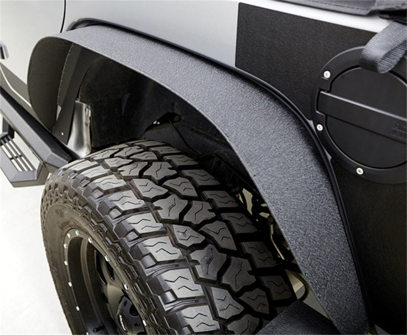 Rampage 2007-2018 Jeep Wrangler(JK) Steel Fender Flares - Slim - Black - Black Ops Auto Works