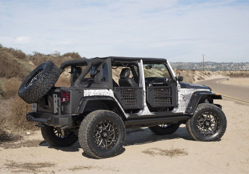 Rampage 2007-2018 Jeep Wrangler(JK) Unlimited 4-Door Trailview Tonneau Top - Black Diamond - Black Ops Auto Works