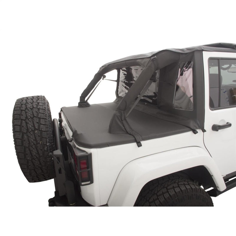 Rampage 2007-2018 Jeep Wrangler(JK) Unlimited 4-Door Trailview Tonneau Top - Black Diamond - Black Ops Auto Works