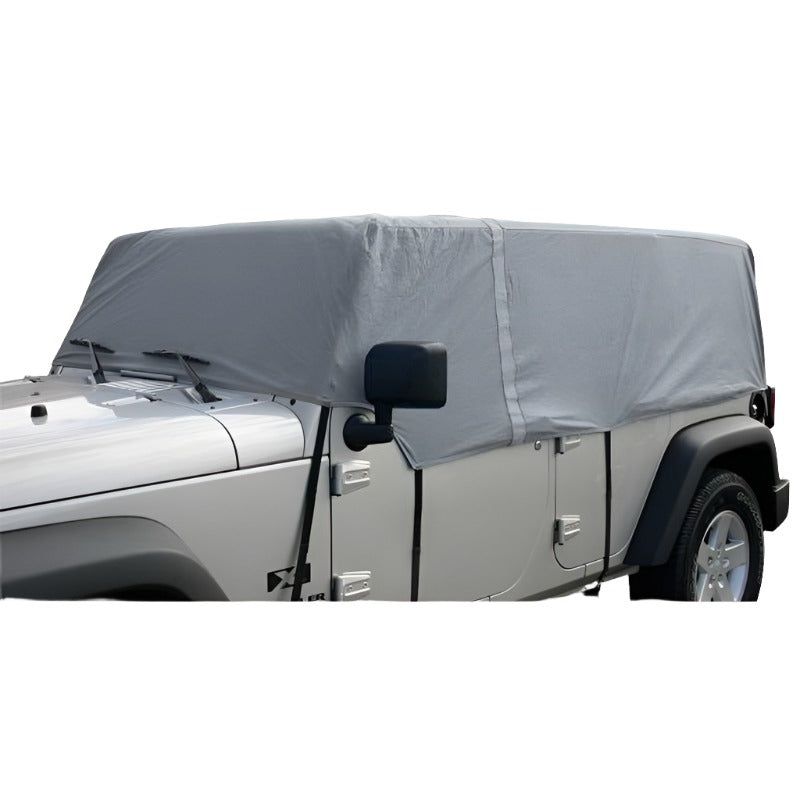Rampage 2007-2018 Jeep Wrangler(JK) Unlimited Car Cover 4 Layer - Grey - Black Ops Auto Works