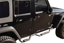 Load image into Gallery viewer, Rampage 2007-2018 Jeep Wrangler(JK) Unlimited Side Bar Drop Step Slimline - Black - Black Ops Auto Works