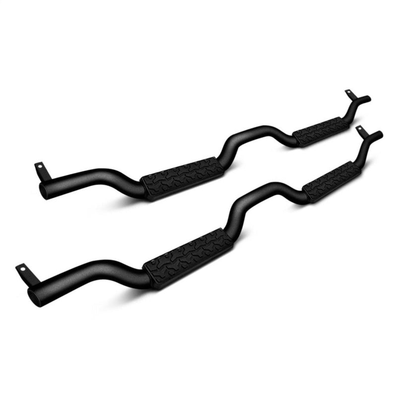 Rampage 2007-2018 Jeep Wrangler(JK) Unlimited Side Bar Drop Step Slimline - Black - Black Ops Auto Works