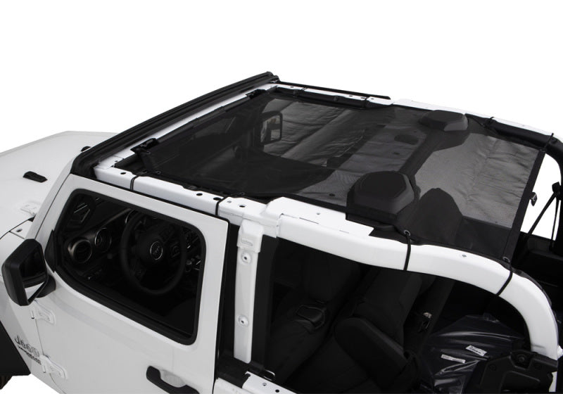 Rampage 2018-2019 Jeep Wrangler(JL) Sport 2-Door Mesh Shade Top - Black - Black Ops Auto Works