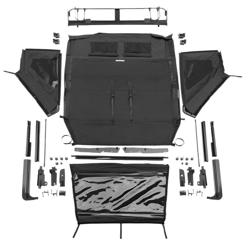 Rampage 2018-2021 Jeep Wrangler JL 4-Door Trailview Fastback - Black Diamond - Black Ops Auto Works