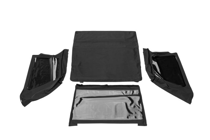Rampage 18-21 Jeep Wrangler (JL) Unlimited Frameless TrailView Fastback Soft Top Kit - Black Diamond - Rampage 139535