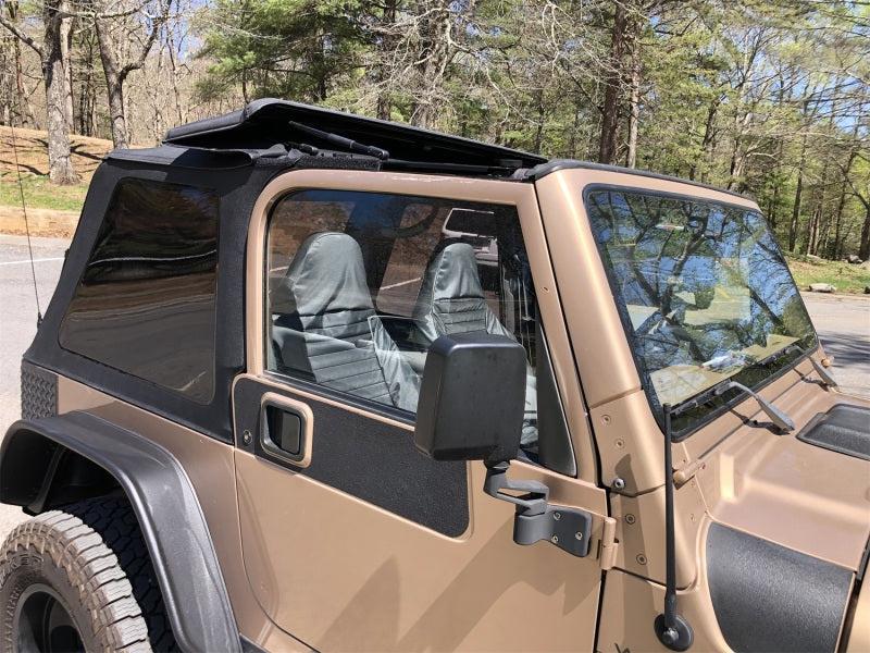 Rampage 18-21 Jeep Wrangler (JL) Unlimited Frameless TrailView Fastback Soft Top Kit - Black Diamond - Rampage 139535
