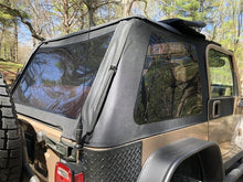 Load image into Gallery viewer, Rampage 18-21 Jeep Wrangler (JL) Unlimited Frameless TrailView Fastback Soft Top Kit - Black Diamond - Rampage 139535