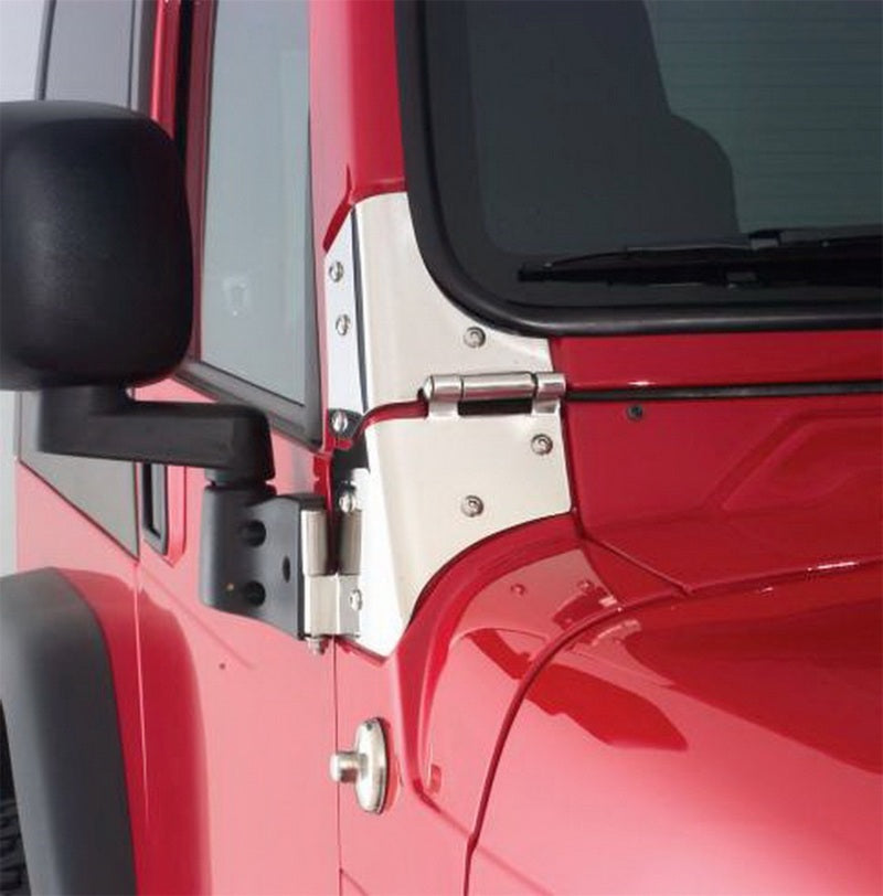 Rampage 1976-1983 Jeep CJ5 Windshield Hinge - Stainless - Rampage 7403