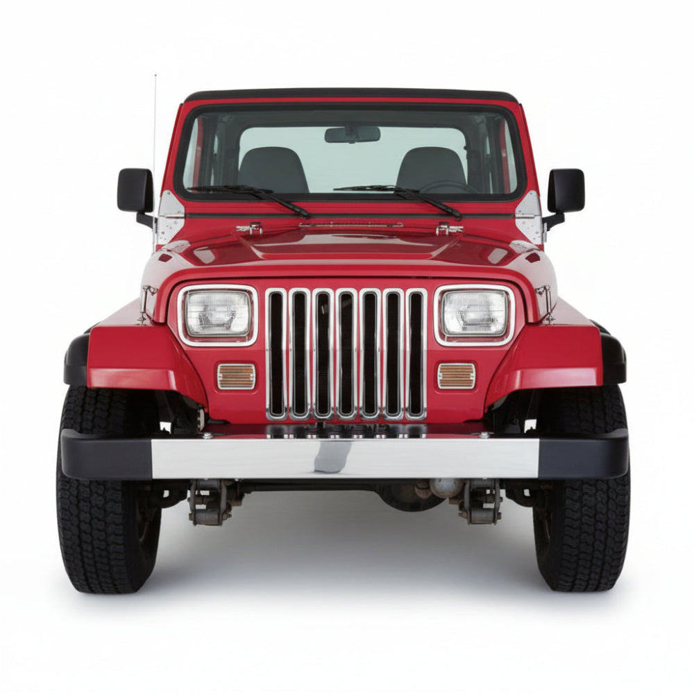 Rampage 1997-2006 Jeep Wrangler(TJ) Grille Inserts - Chrome - Rampage 7511