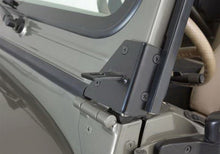 Load image into Gallery viewer, Rampage 1976-1983 Jeep CJ5 Windshield Hinge Light Bracket - Black - Rampage 7609