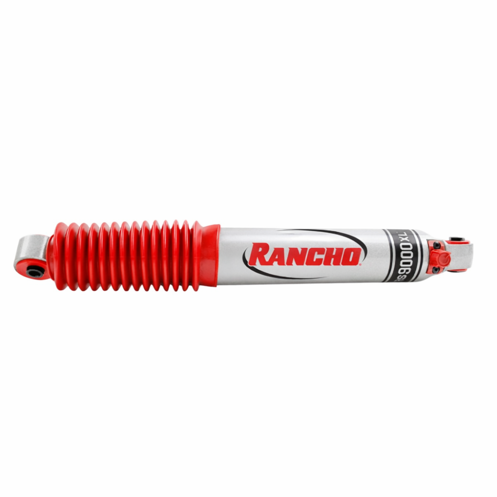 Rancho RS9000XL rear shock full view silver painted
