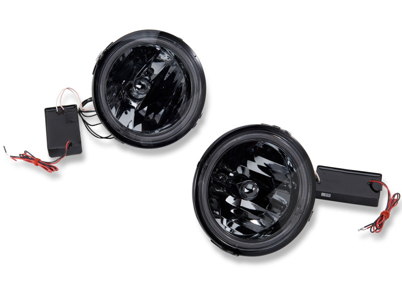 Raxiom 05-12 Ford Mustang GT LED Halo Fog Lights (Smoked) - Black Ops Auto Works