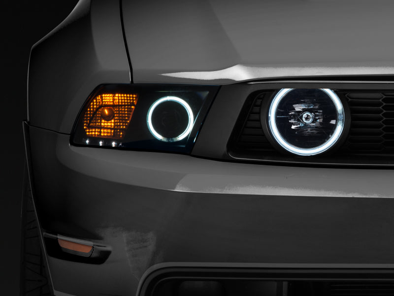 Raxiom 05-12 Ford Mustang GT LED Halo Fog Lights (Smoked) - Black Ops Auto Works