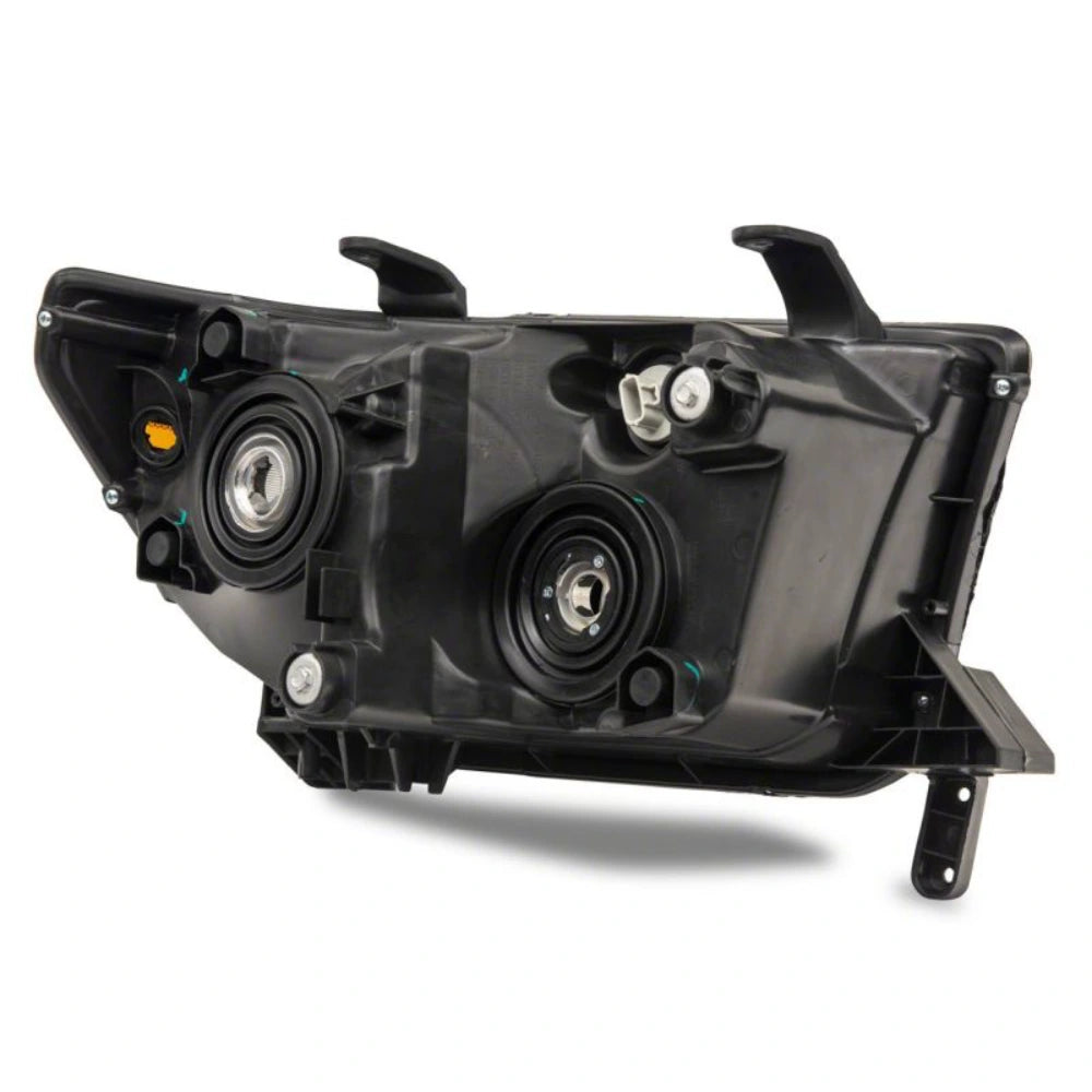 Raxiom 07-13 Toyota Tundra Axial Series Headlights w/ LED Bar- Black Housing (Clear Lens) - Raxiom TU16004