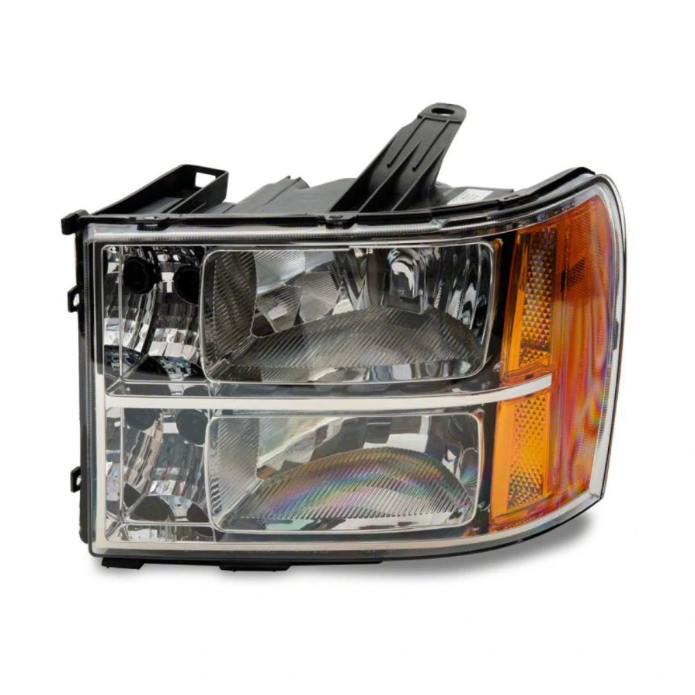 Raxiom 07-14 GMC Sierra 1500/2500 HD/3500 HD Axial OEM Rep Headlights- Chrome Housing (Clear Lens) - Raxiom S518298