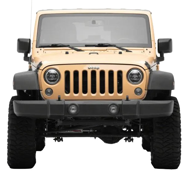 Raxiom Raxiom 07-18 Jeep Wrangler Axial Series 7-Inch LED Headlights w DRL/ Black Housing - Clear Lens