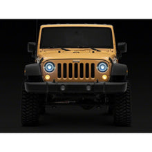 Load image into Gallery viewer, Raxiom 07-18 Jeep Wrangler JK Axial Series 7-In Dragon Eye LED Headlights- Blk Housing (Clear Lens) - Raxiom J167194
