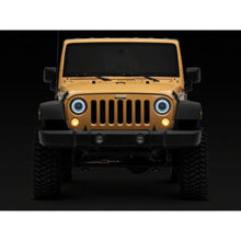 Load image into Gallery viewer, Raxiom 07-18 Jeep Wrangler JK Axial Series 7-In Dragon Eye LED Headlights- Blk Housing (Clear Lens) - Raxiom J167194
