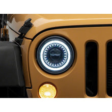 Load image into Gallery viewer, Raxiom 07-18 Jeep Wrangler JK Axial Series 7-In Dragon Eye LED Headlights- Blk Housing (Clear Lens) - Raxiom J167194
