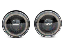 Load image into Gallery viewer, Raxiom Raxiom 07-18 Jeep Wrangler JK Axial Series 7-In Dragon Eye LED Headlights- Blk Housing (Clear Lens)