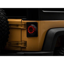 Load image into Gallery viewer, Raxiom 07-18 Jeep Wrangler JK Axial Series Halo LED Tail Lights- Black Housing (Clear Lens) - Raxiom J164240