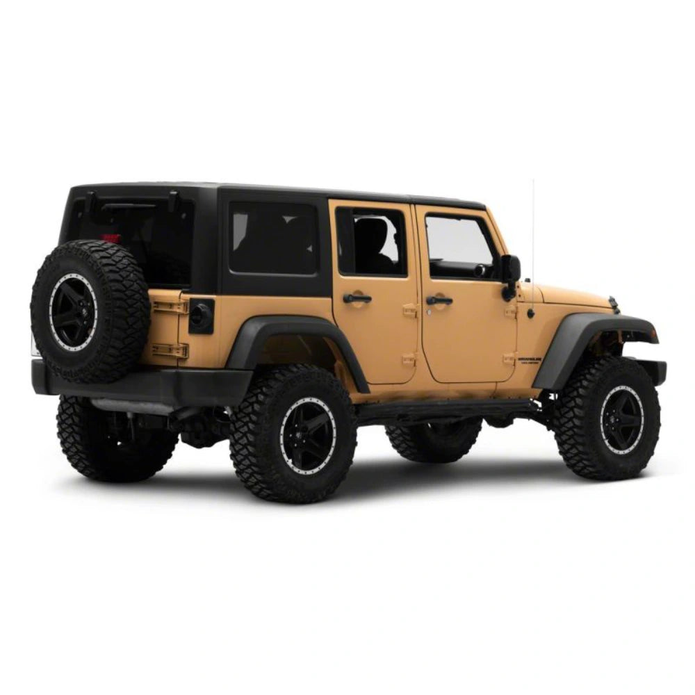 Raxiom 07-18 Jeep Wrangler JK Axial Series Halo LED Tail Lights- Black Housing (Clear Lens) - Raxiom J164240