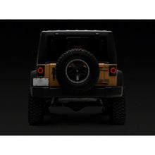 Load image into Gallery viewer, Raxiom 07-18 Jeep Wrangler JK Axial Series Halo LED Tail Lights- Black Housing (Clear Lens) - Raxiom J164240