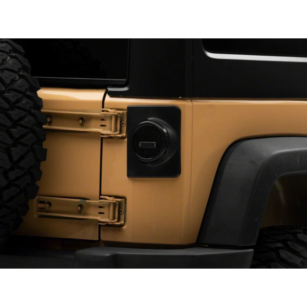 Raxiom 07-18 Jeep Wrangler JK Axial Series Halo LED Tail Lights- Black Housing (Clear Lens) - Raxiom J164240