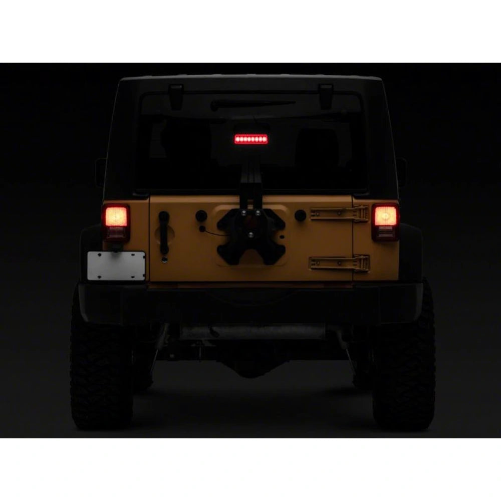 Raxiom 07-18 Jeep Wrangler JK Axial Series Hyper Flash LED Third Brake Light- Red - Raxiom J137870