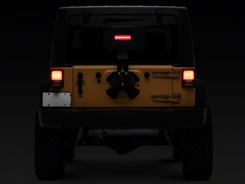 Raxiom Raxiom 07-18 Jeep Wrangler JK Axial Series Hyper Flash LED Third Brake Light- Red