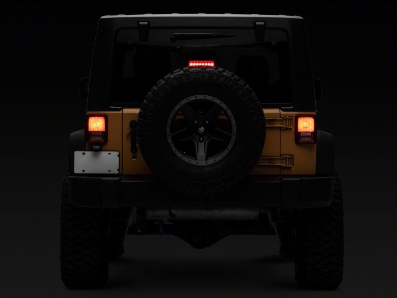 Raxiom Raxiom 07-18 Jeep Wrangler JK Axial Series Hyper Flash LED Third Brake Light- Red