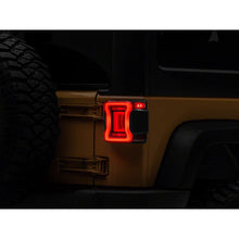 Load image into Gallery viewer, Raxiom 07-18 Jeep Wrangler JK Axial Series JL Style LED Tail Lights- Black Housing- Red Lens - Raxiom J164242