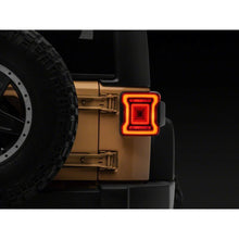 Load image into Gallery viewer, Raxiom 07-18 Jeep Wrangler JK Axial Series JL Style LED Tail Lights- Black Housing- Red Lens - Raxiom J164242