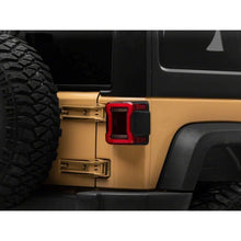 Load image into Gallery viewer, Raxiom 07-18 Jeep Wrangler JK Axial Series JL Style LED Tail Lights- Black Housing- Red Lens - Raxiom J164242