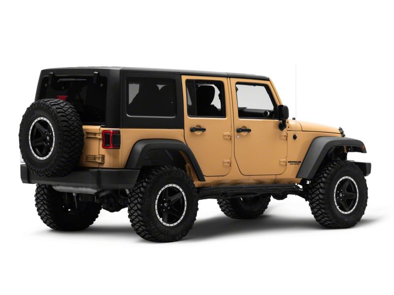 Raxiom Raxiom 07-18 Jeep Wrangler JK Axial Series JL Style LED Tail Lights- Black Housing- Red Lens