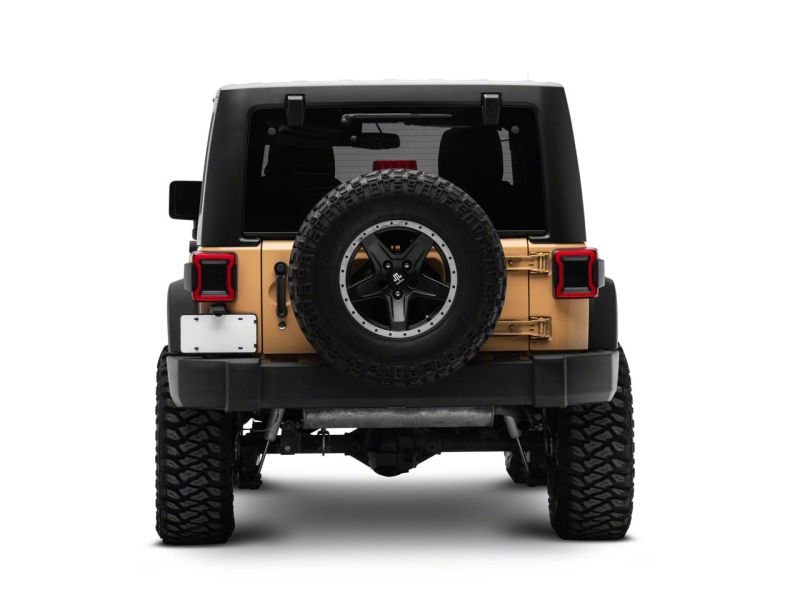 Raxiom Raxiom 07-18 Jeep Wrangler JK Axial Series JL Style LED Tail Lights- Black Housing- Red Lens
