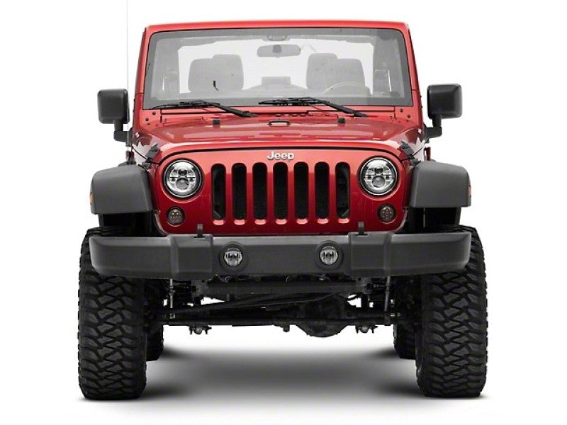 Raxiom 07-18 Jeep Wrangler JK Axial Series LED Amber Turn Signals (Smoked) - Black Ops Auto Works