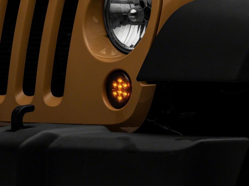 Raxiom Raxiom 07-18 Jeep Wrangler JK Axial Series LED Turn Signals- Smoked